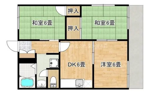 フレグランス黒鳥【106号室】の間取り