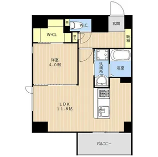 LIBTH平尾【9階】の間取り