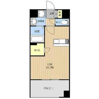 LIBTH吉塚【1002号室】の間取り