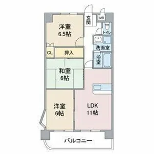 第3猪飼ビル【1階】の間取り