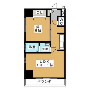 AHビル【9階】の間取り