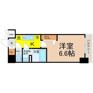 ディアレイシャス名古屋太閤通【10階】の間取り