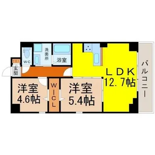 プレイス浅間【6階】の間取り