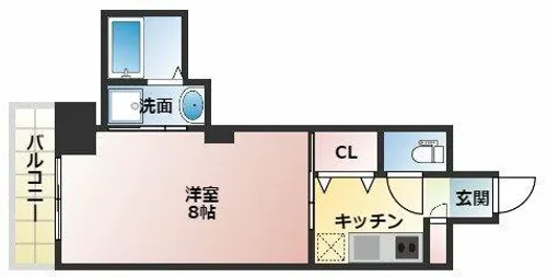 S-RESIDENCE江坂Lible【14階】の間取り