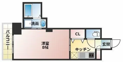 S-RESIDENCE江坂Lible【14階】の間取り