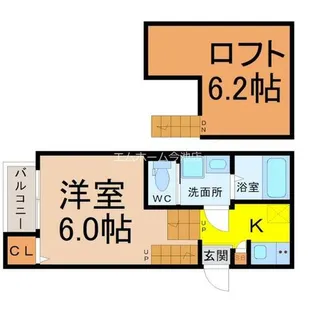 クレーシェレ瑞穂【1階】の間取り