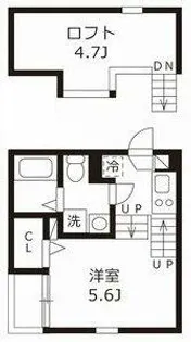 ハーモニーテラス志賀町Ⅵ【1階】の間取り