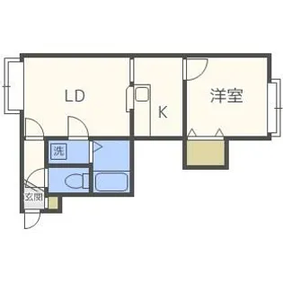 金盛マンションD棟【106号室】の間取り