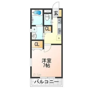 GRAND CASA TENJINGAWA【1階】の間取り