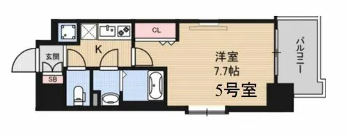 Luxe海老江Ⅱ【7階】の間取り