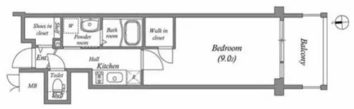 プレサンス堺筋本町駅前【7階】の間取り
