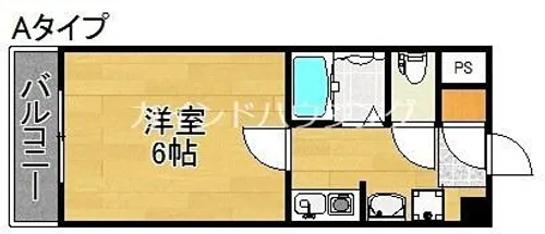 ミシェール住之江【2階】の間取り