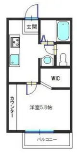 サニーハイツ御立S(借上)【2階】の間取り