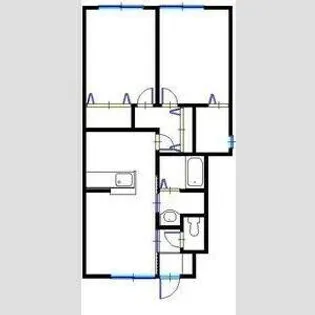 サンライズ青山【1階】の間取り