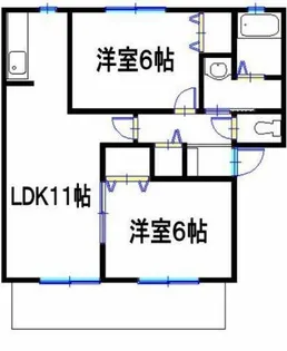 リッツハウスM&R【1階】の間取り