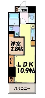 フェリス浄心【8階】の間取り