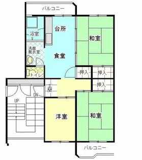 公社賃貸SMALIO 熊取【3-507号室】の間取り