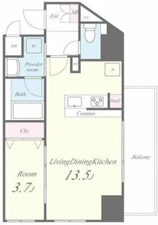 MBC RESIDENCE【5階】の間取り
