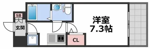 セレニテ京橋クレア【12階】の間取り