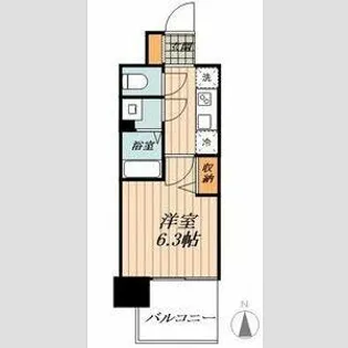 A&G KAMEJIMA【8階】の間取り