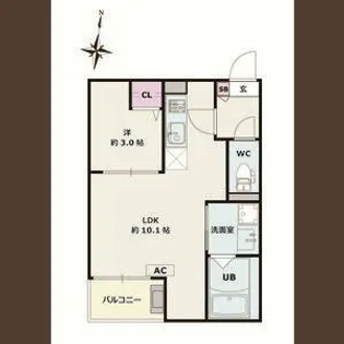 Jack miyoshiⅣ【3階】の間取り