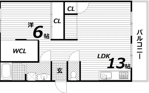 エード白川【2階】の間取り
