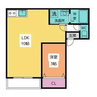Fille Flats TSUKIJI【2階】の間取り