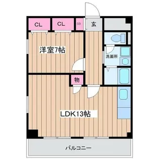 サンプラザ新石切【4階】の間取り