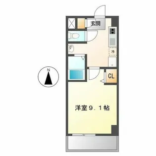 ボヌール【2階】の間取り
