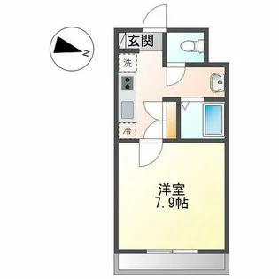 フロンティアU【4階】の間取り