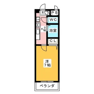 サンパティーク松原【1階】の間取り