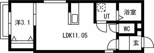 agri foglio(アグリフォーリオ)【1階】の間取り