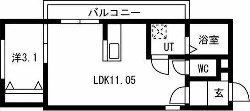 agri foglio(アグリフォーリオ)【3階】の間取り