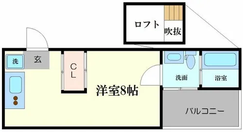 W元町【3階】の間取り