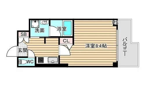 アルグラッド野田阪神【4階】の間取り