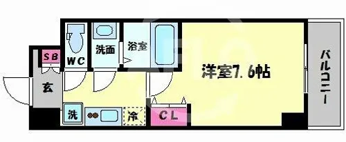 スプランディッドキャトル【11階】の間取り