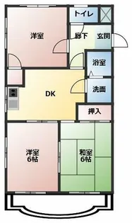 メゾンド栄【2階】の間取り