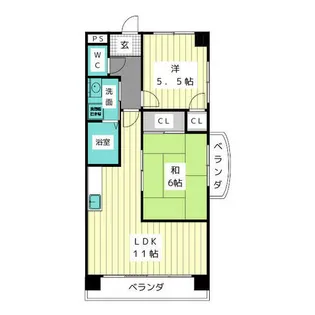パラシオン京和【3階】の間取り