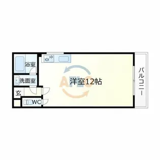 グローリーハイツ東成【2階】の間取り