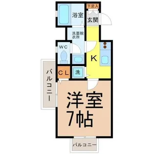 リエス鶴舞WEST TOWER【7階】の間取り