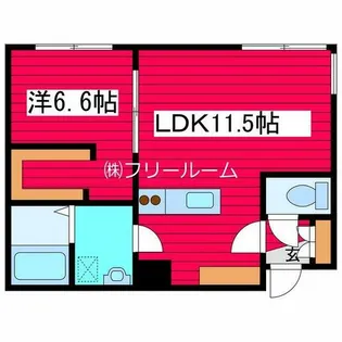 月寒EAST【4階】の間取り