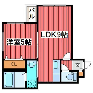 グランディール月寒2-6【3階】の間取り