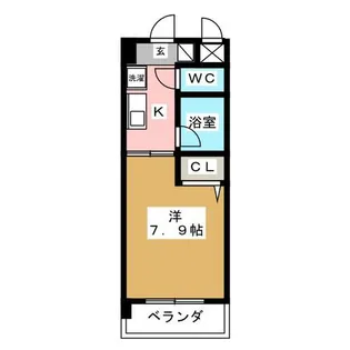 クリエイティブ一宮【4階】の間取り