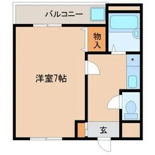 兵庫県尼崎市武庫之荘5丁目【マンション】の間取り