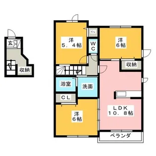 ヴィラ メロウ【2階】の間取り