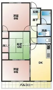 兵庫県尼崎市武庫元町1丁目【マンション】の間取り