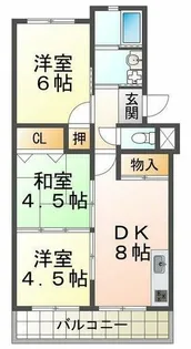 美善ハイツ【2階】の間取り