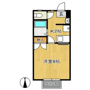 アイリス東新【1階】の間取り