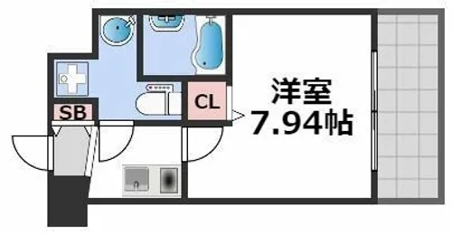 セレニテ難波西【9階】の間取り