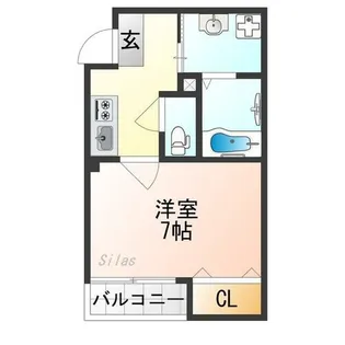 VEGAS西ノ京B【2階】の間取り